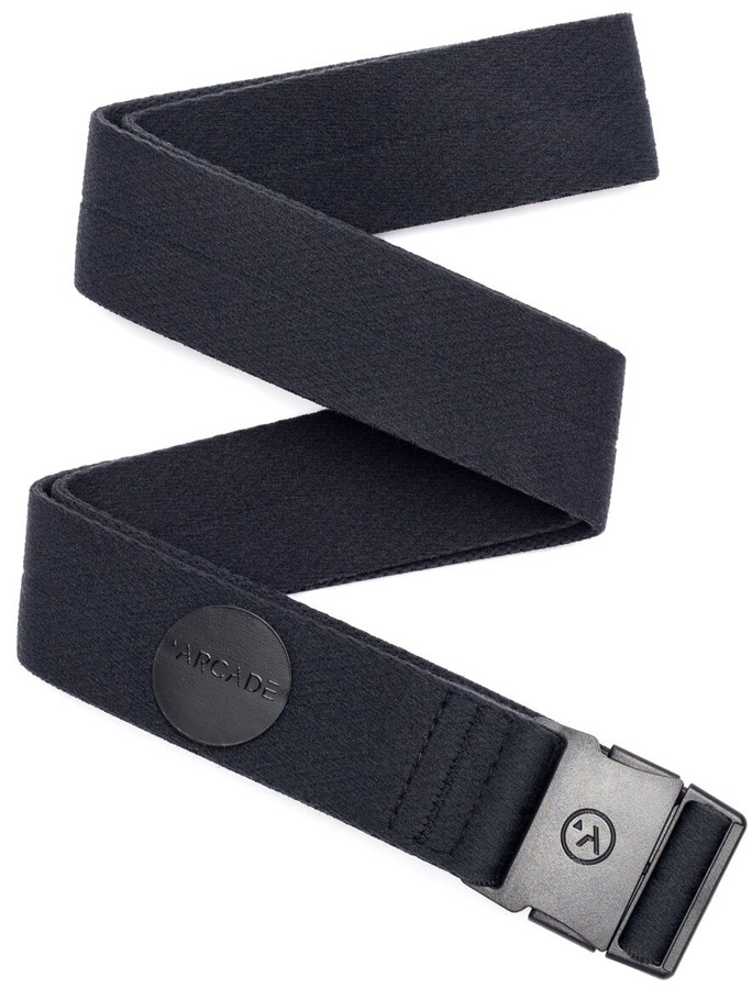 Arcade Adventure Slim Ski/Snowboard Stretch Belt, 40" Black Noir